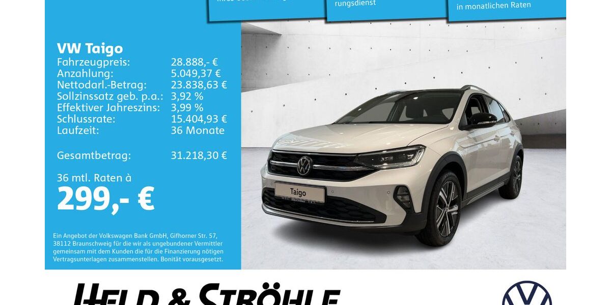 VW Taigo 2.000 km 28.888 &euro; Neu-Ulm 89231