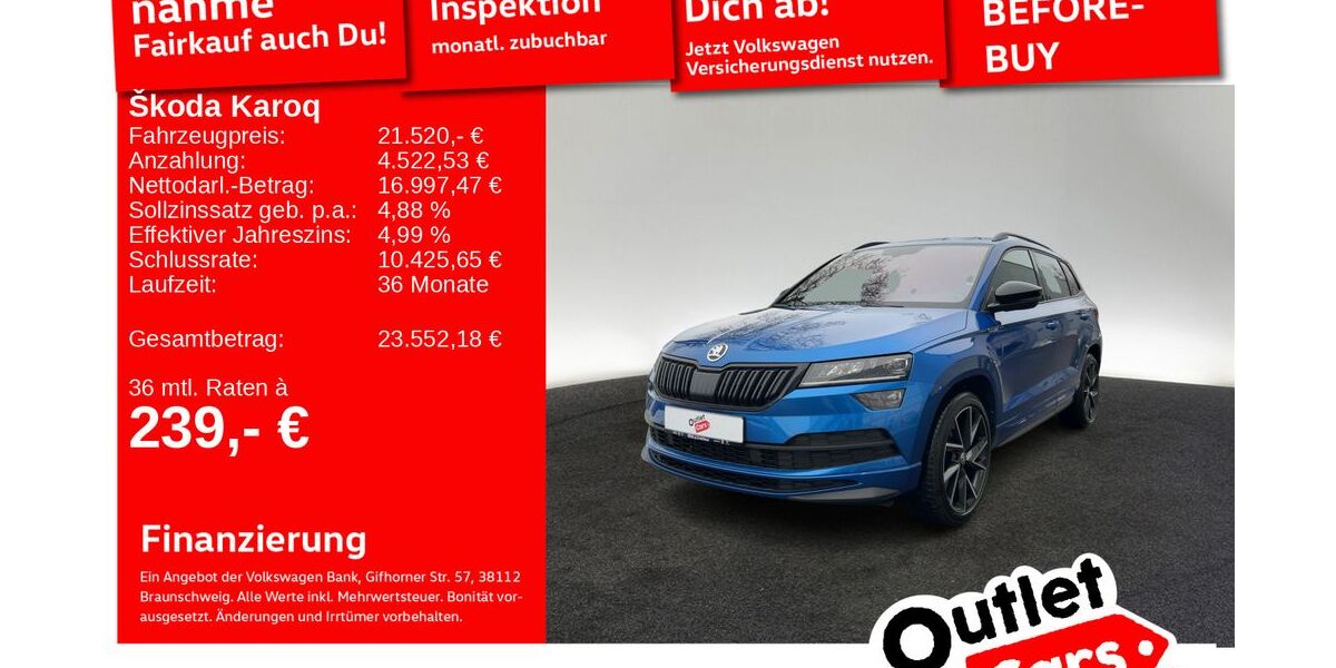 Skoda Karoq 129.130 km 21.520 &euro; Senden 89250