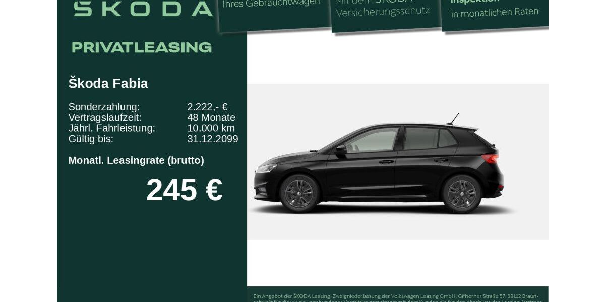 Skoda Fabia 3.500 km 23.950 &euro; Neu-Ulm 89231