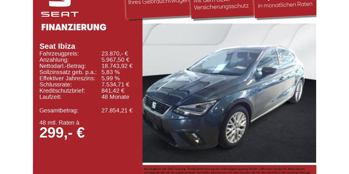Seat Ibiza 15.382 km 23.840 &euro; Neu-Ulm 89231