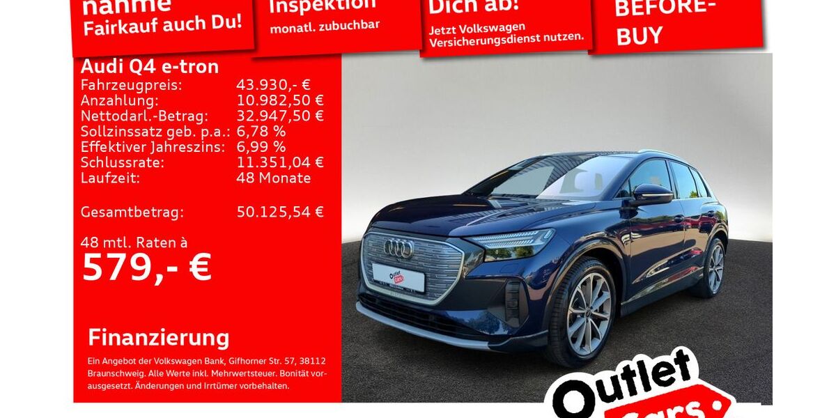 Audi Q4 e-tron 48.305 km 43.930 &euro; Senden 89250