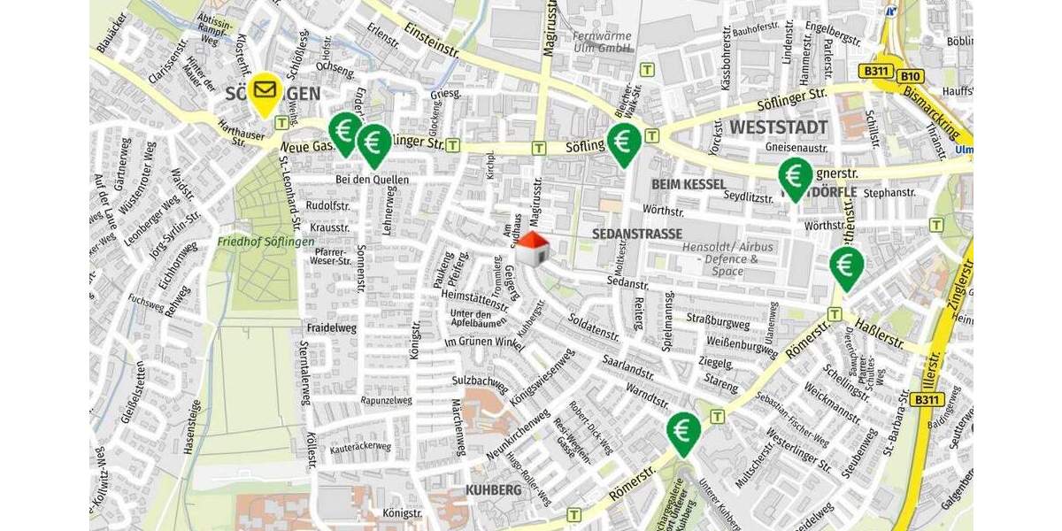 Mehrfamilienhaus, Wohnhaus Ulm Weststadt - 2 Zimmer, 477 m&sup2;, 1.395.000&euro; | Angebot:25679182