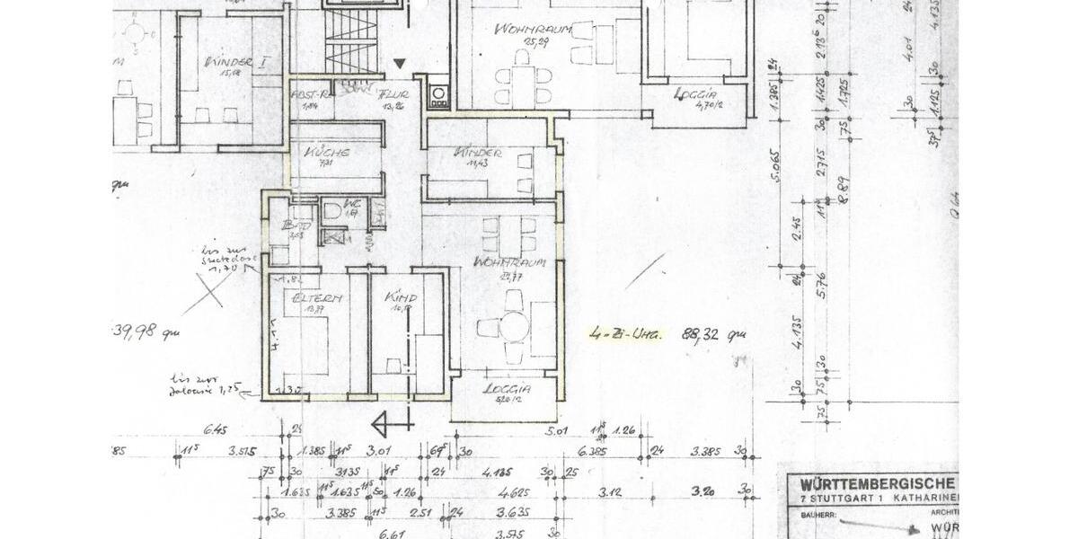 Etagenwohnung Ehingen (Donau) - 4 Zimmer, 88 m&sup2;, 270.000&euro; | Angebot:26044981