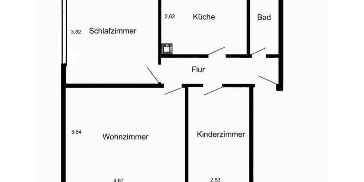 Etagenwohnung Geislingen an der Steige - 3 Zimmer, 60 m&sup2;, 149.000&euro; | Angebot:26931379