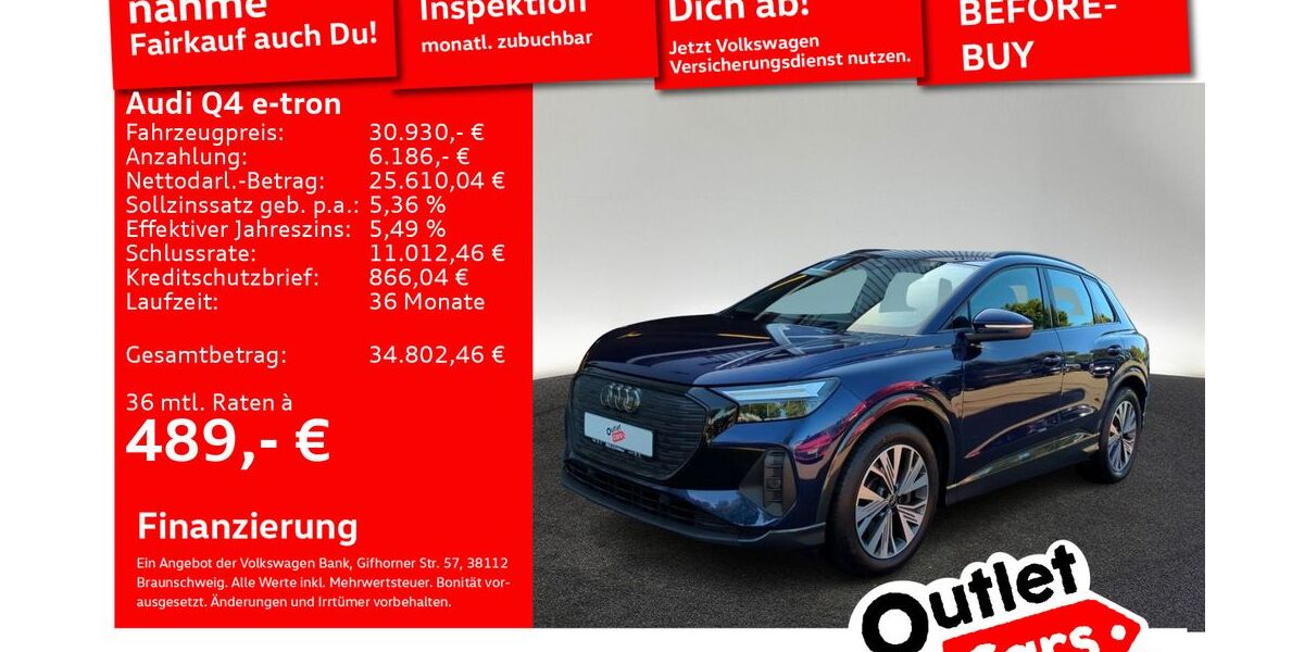 Audi Q4 e-tron 81.008 km 30.930 &euro; Senden 89250
