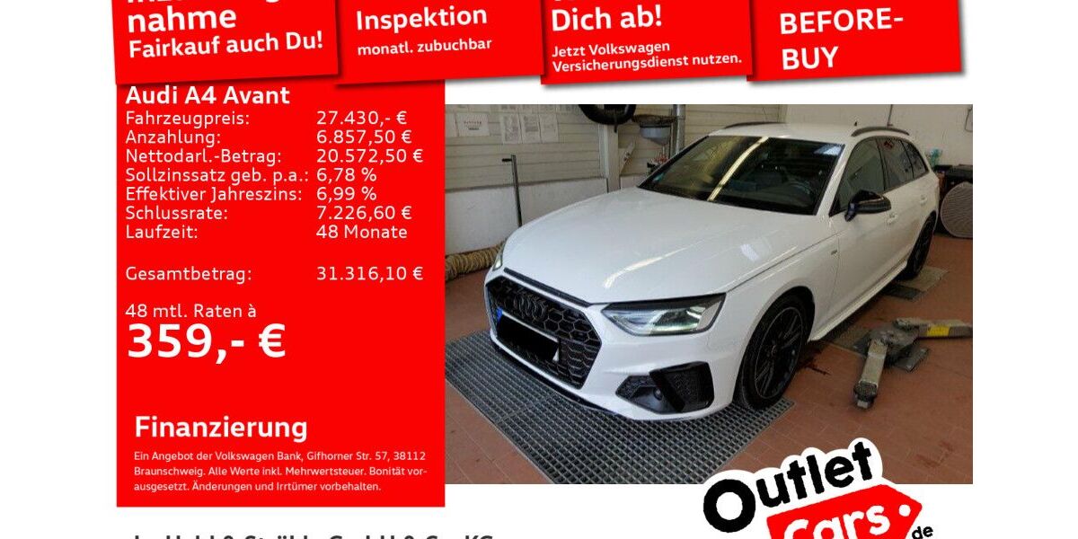 Audi A4 92.321 km 27.430 &euro; Senden 89250