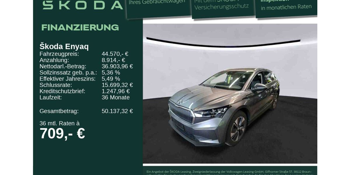 Skoda Enyaq 10.680 km 44.570 &euro; Neu-Ulm 89231