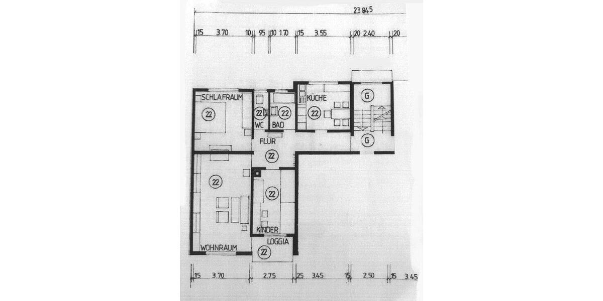 Etagenwohnung Ulm Böfingen - 3 Zimmer, 77 m&sup2;, 298.000&euro; | Angebot:25777970