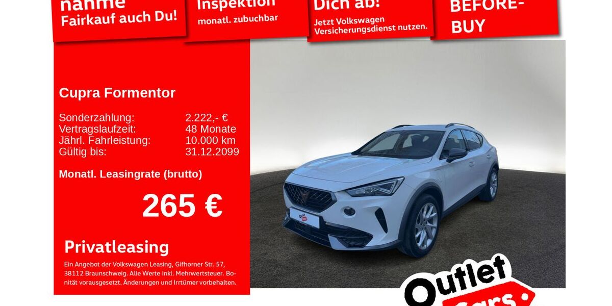 Cupra Formentor 59.997 km 22.260 &euro; Senden 89250