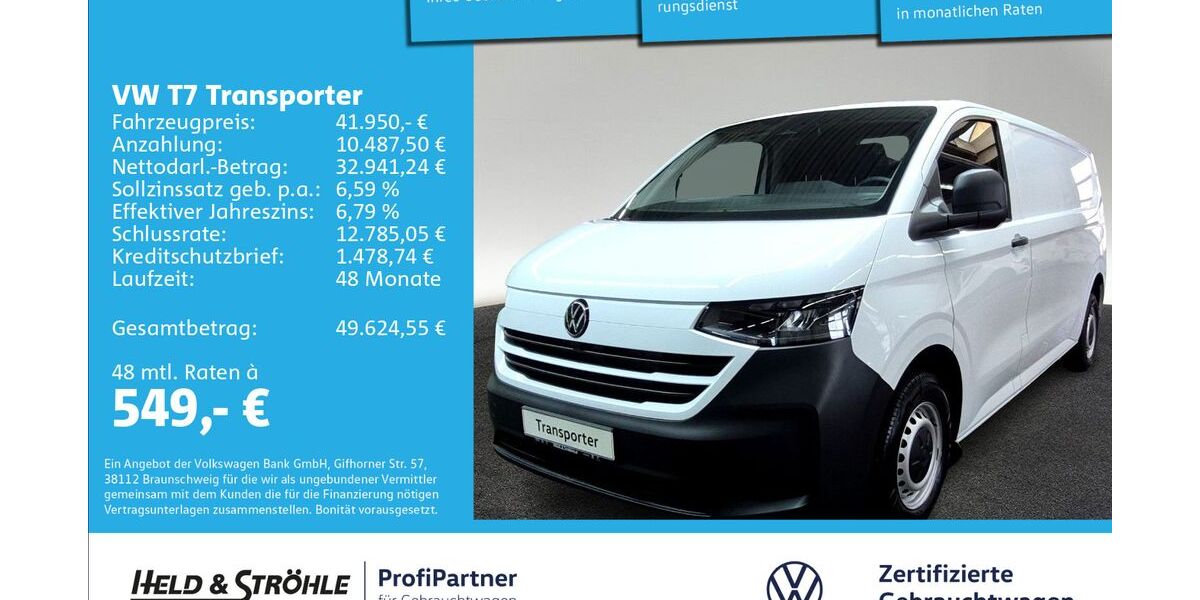 VW T7 Transporter 2.001 km 41.950 &euro; Ulm 89079