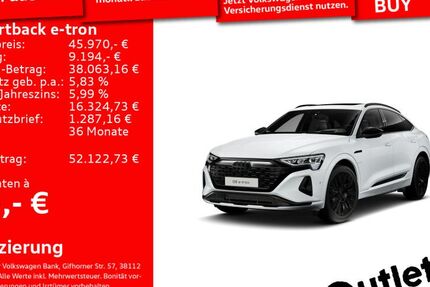 Audi Q8 e-tron 70.961 km 45.970 &euro; Senden 89250