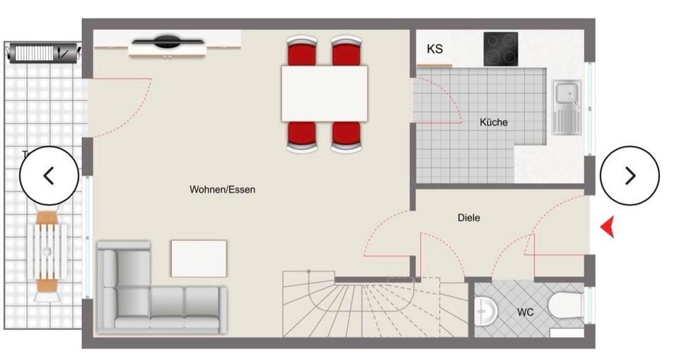 Reihenhaus Illertissen - 5 Zimmer, 141 m&sup2;, 449.000&euro; | Angebot:26150332