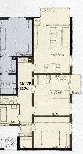 Etagenwohnung Senden Senden - 3 Zimmer, 83 m&sup2;, 209.000&euro; | Angebot:26259073