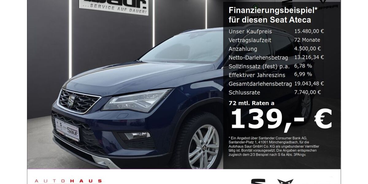 Seat Ateca 139.630 km 15.480 &euro; Ulm 89077