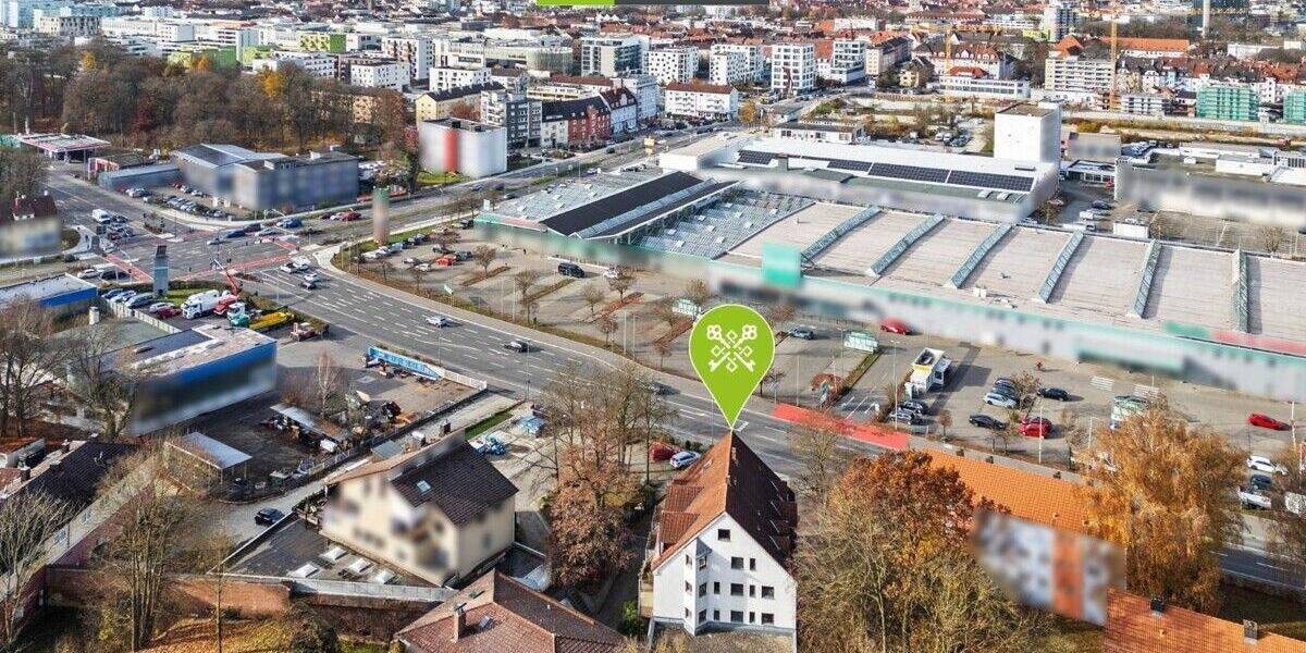 Etagenwohnung Neu-Ulm Stadtmitte - 2 Zimmer, 58 m&sup2;, 210.000&euro; | Angebot:25740430