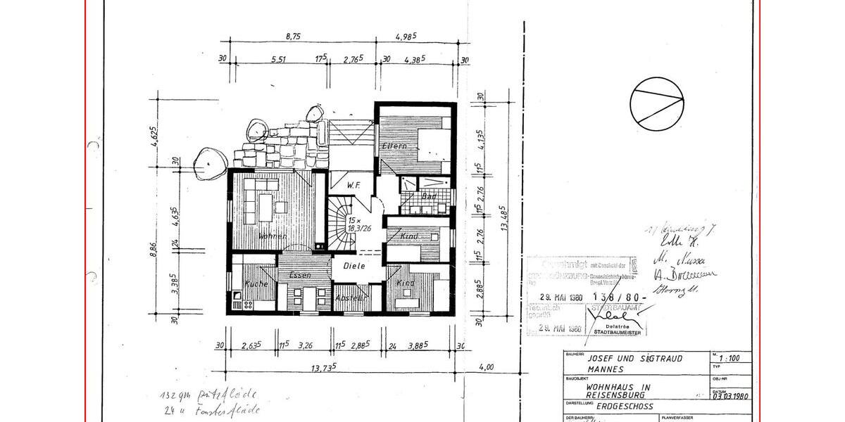 Einfamilienhaus Günzburg - 5.5 Zimmer, 115 m&sup2;, 550.000&euro; | Angebot:25765922