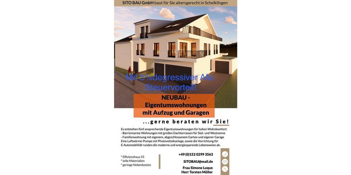 Etagenwohnung Schelklingen - 3.5 Zimmer, 68 m&sup2;, 299.000&euro; | Angebot:25102010