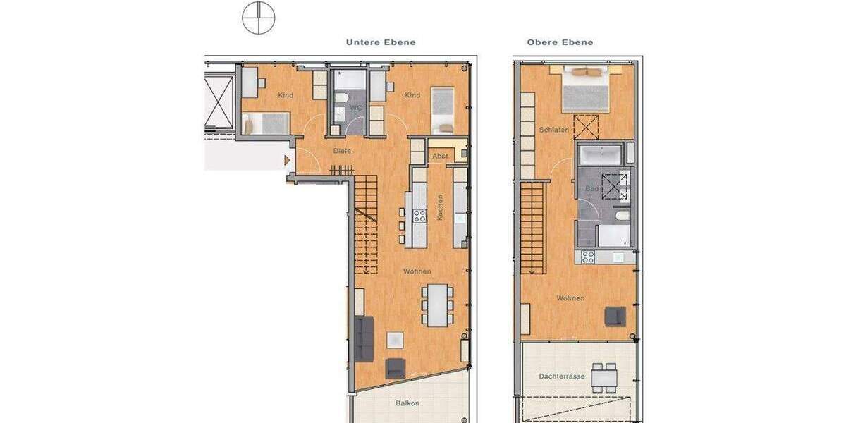Etagenwohnung Ulm Böfingen - 4 Zimmer, 137 m&sup2;, 842.550&euro; | Angebot:25669561