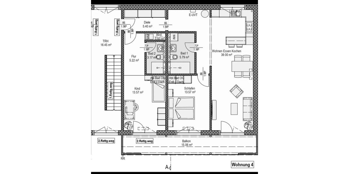 Etagenwohnung Günzburg - 3 Zimmer, 93 m&sup2;, 439.000&euro; | Angebot:26167033