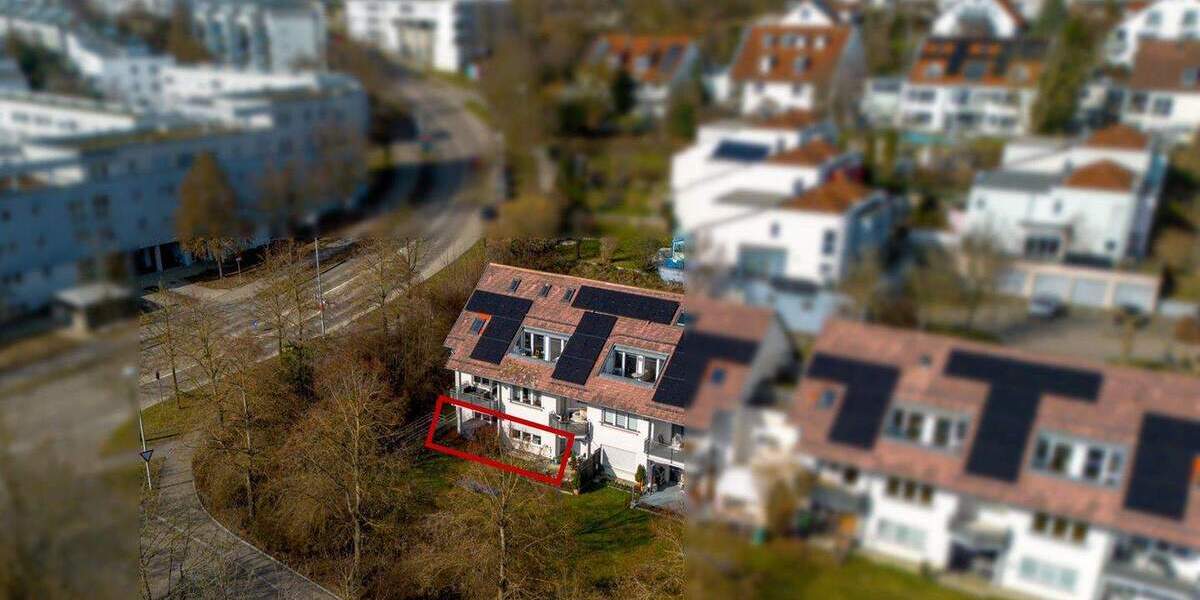 Terrassenwohnung Ulm Eselsberg - 2 Zimmer, 63 m&sup2;, 275.000&euro; | Angebot:25738602