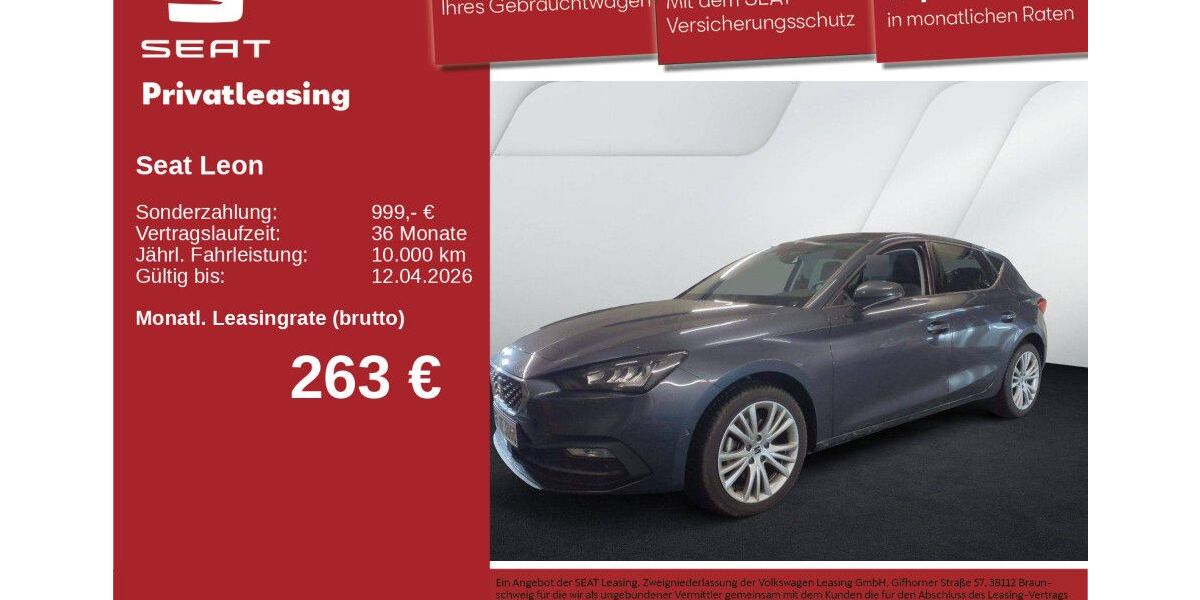 Seat Leon 11.483 km 28.470 &euro; Neu-Ulm 89231