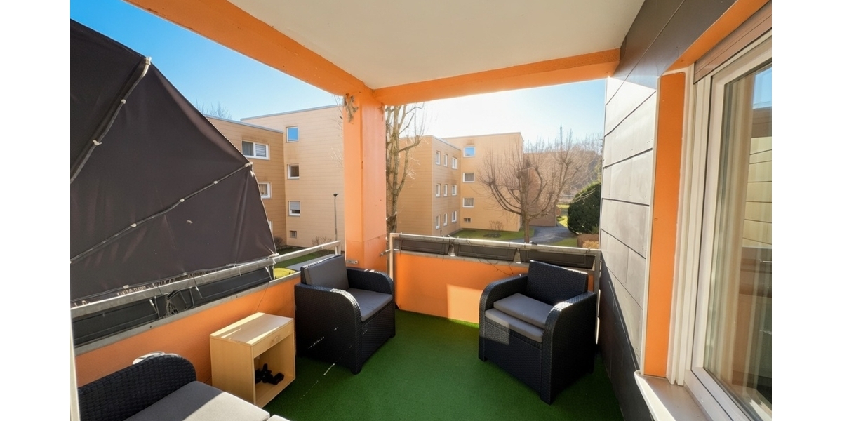 Großzügige 3,5-Zimmer-Wohnung mit Südbalkon, Stellplatz und modernisiertem Badezimmer - Etagenwohnung Senden | Angebot:25792352