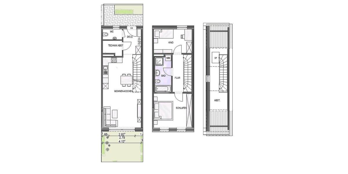 Reihenmittelhaus Achstetten - 6 Zimmer, 88 m&sup2;, 345.000&euro; | Angebot:25770138