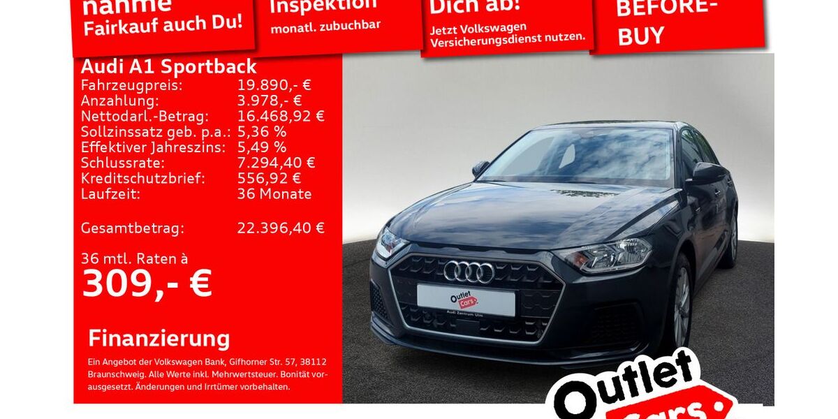 Audi A1 30.647 km 19.890 &euro; Senden 89250
