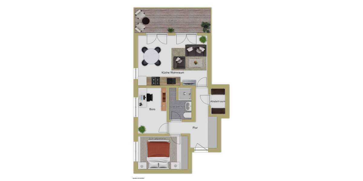 Etagenwohnung Vöhringen - 3 Zimmer, 80 m&sup2;, 398.000&euro; | Angebot:25800722