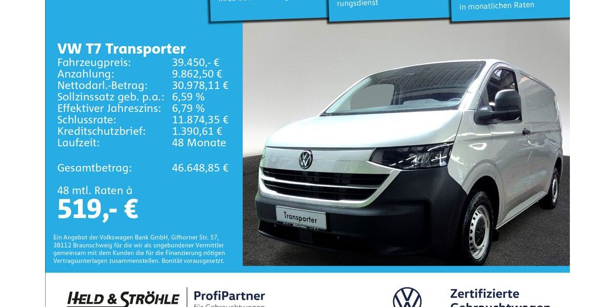 VW T7 Transporter 2.001 km 39.450 &euro; Ulm 89079