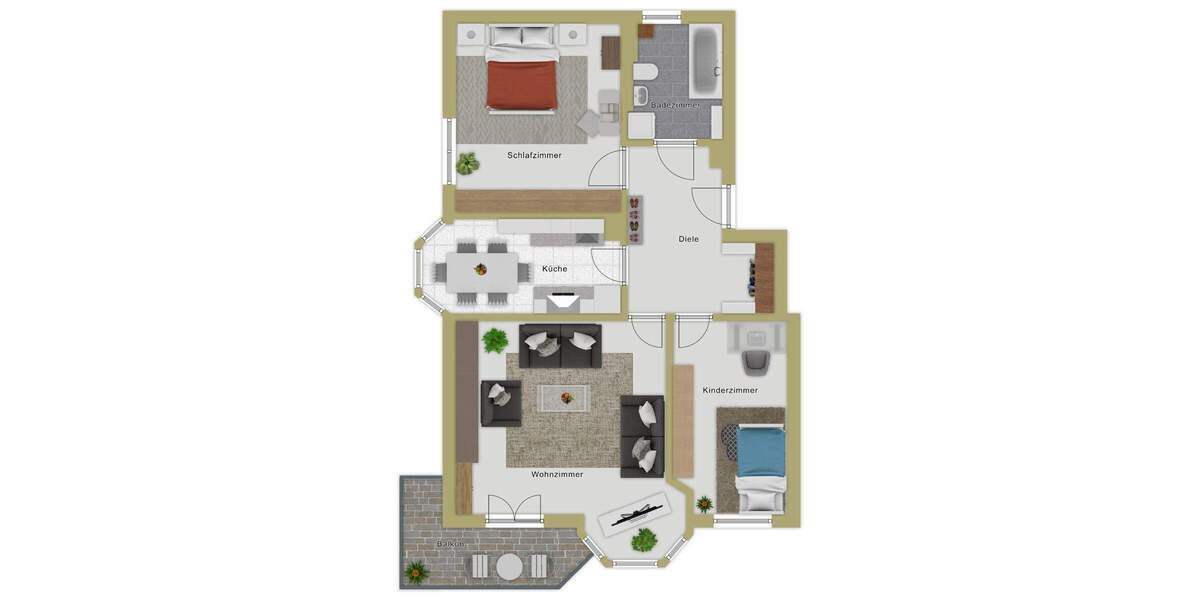 Etagenwohnung Dietenheim - 3 Zimmer, 81 m&sup2;, 250.000&euro; | Angebot:25693606