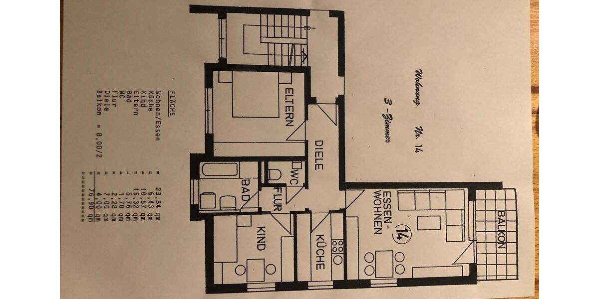 Etagenwohnung Senden - 3 Zimmer, 77 m&sup2;, 349.000&euro; | Angebot:23691224