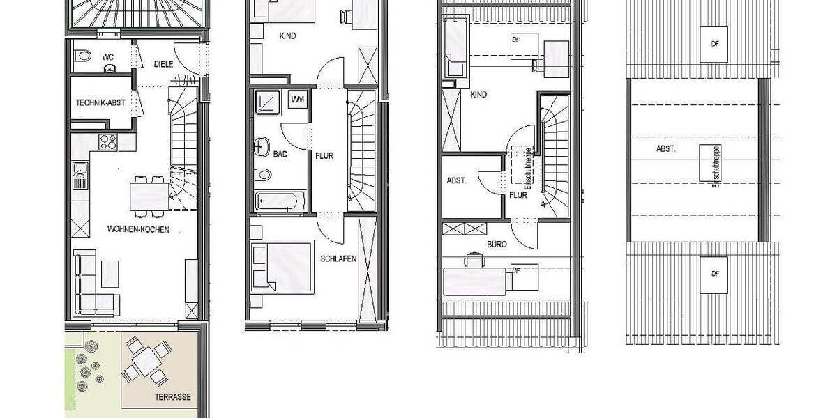 Reihenmittelhaus Achstetten - 6 Zimmer, 109 m&sup2;, 417.800&euro; | Angebot:25770141
