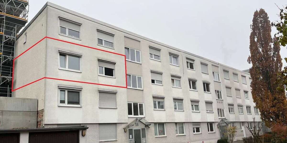 Etagenwohnung Neu-Ulm Ulm - 3 Zimmer, 67 m&sup2;, 260.000&euro; | Angebot:25265926