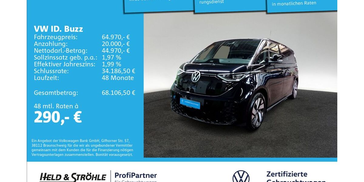 VW ID. Buzz 16.834 km 64.970 &euro; Ulm 89079