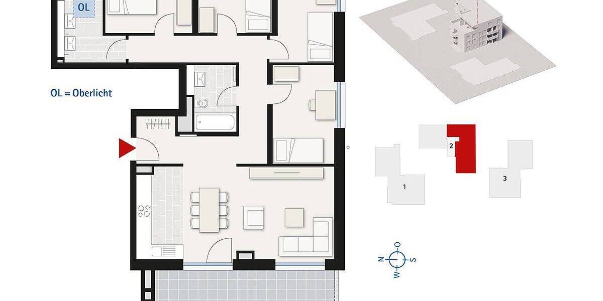 Etagenwohnung Dornstadt - 5 Zimmer, 115 m&sup2;, 689.000&euro; | Angebot:25747891