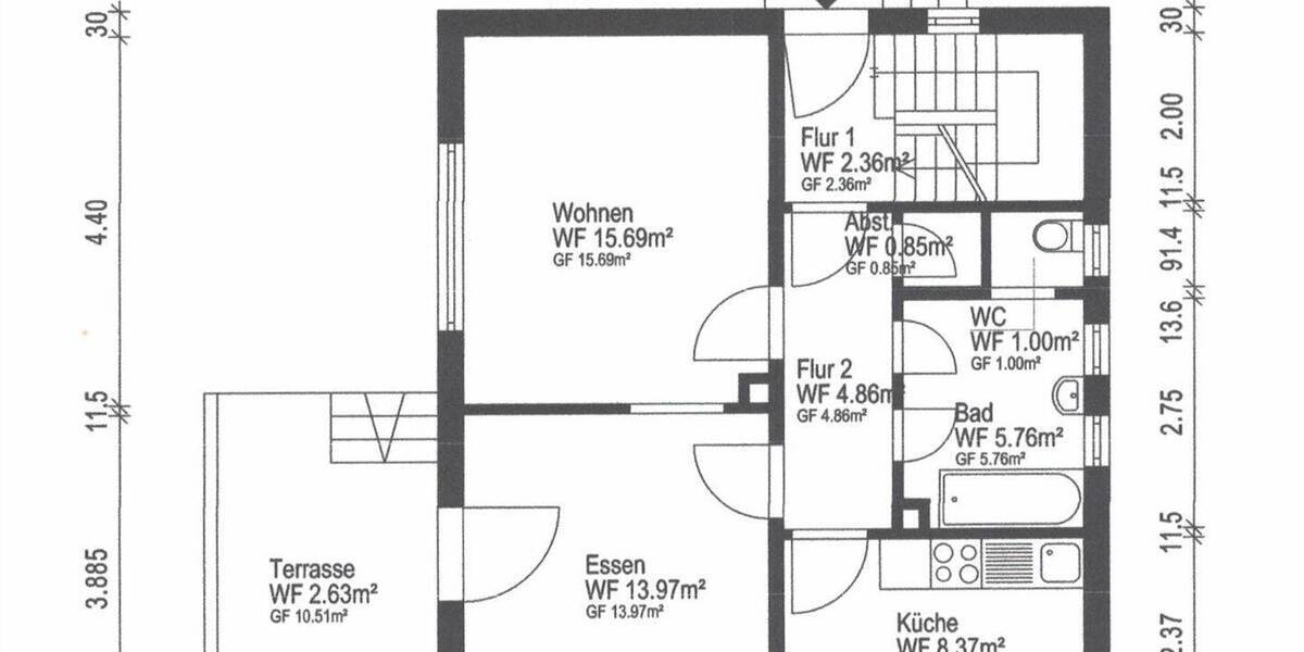 Einfamilienhaus Günzburg / Wasserburg Günzburg - 4 Zimmer, 96 m&sup2;, 319.000&euro; | Angebot:26244780