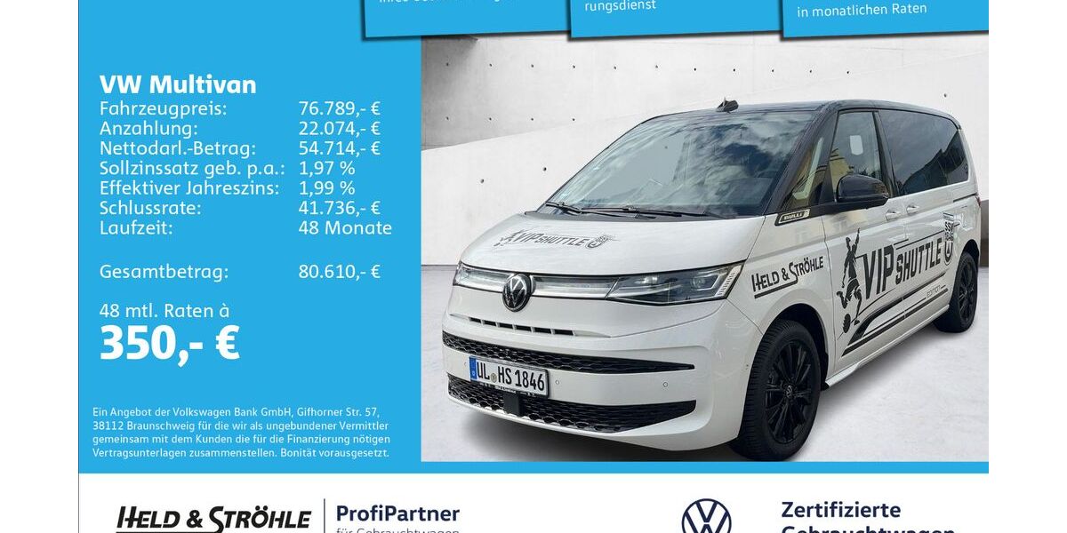 VW T7 Multivan 6.001 km 61.850 &euro; Ulm 89079