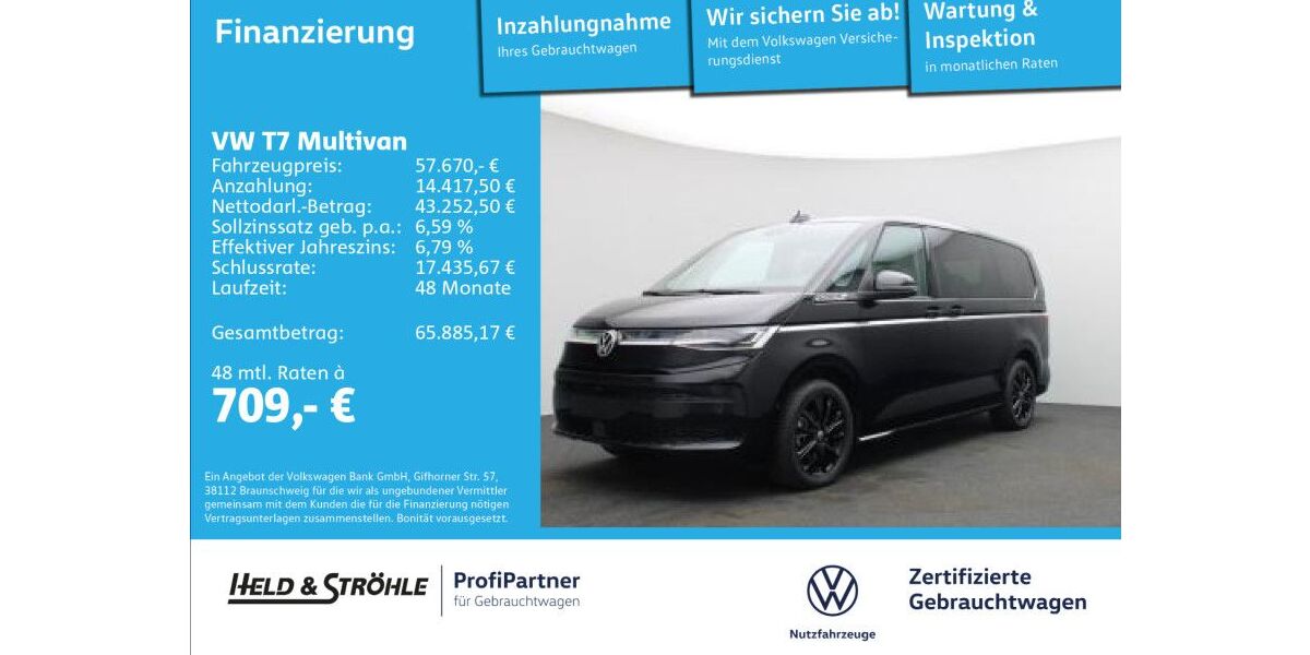 VW T7 Multivan 16.926 km 57.670 &euro; Ulm 89079