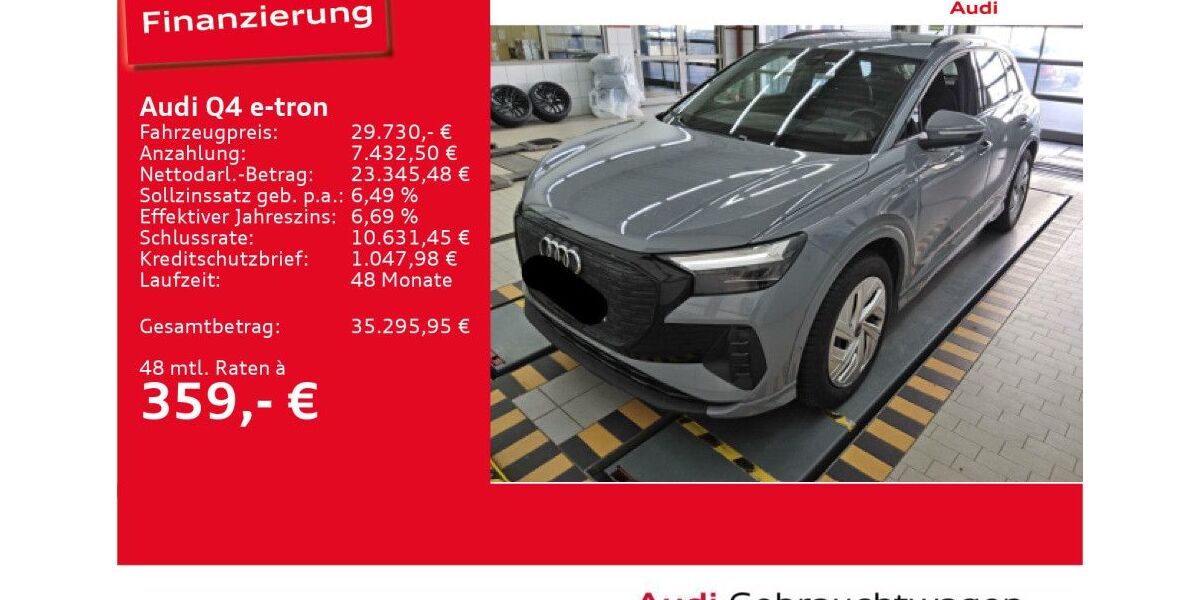 Audi Q4 e-tron 32.233 km 29.730 &euro; Ulm 89073
