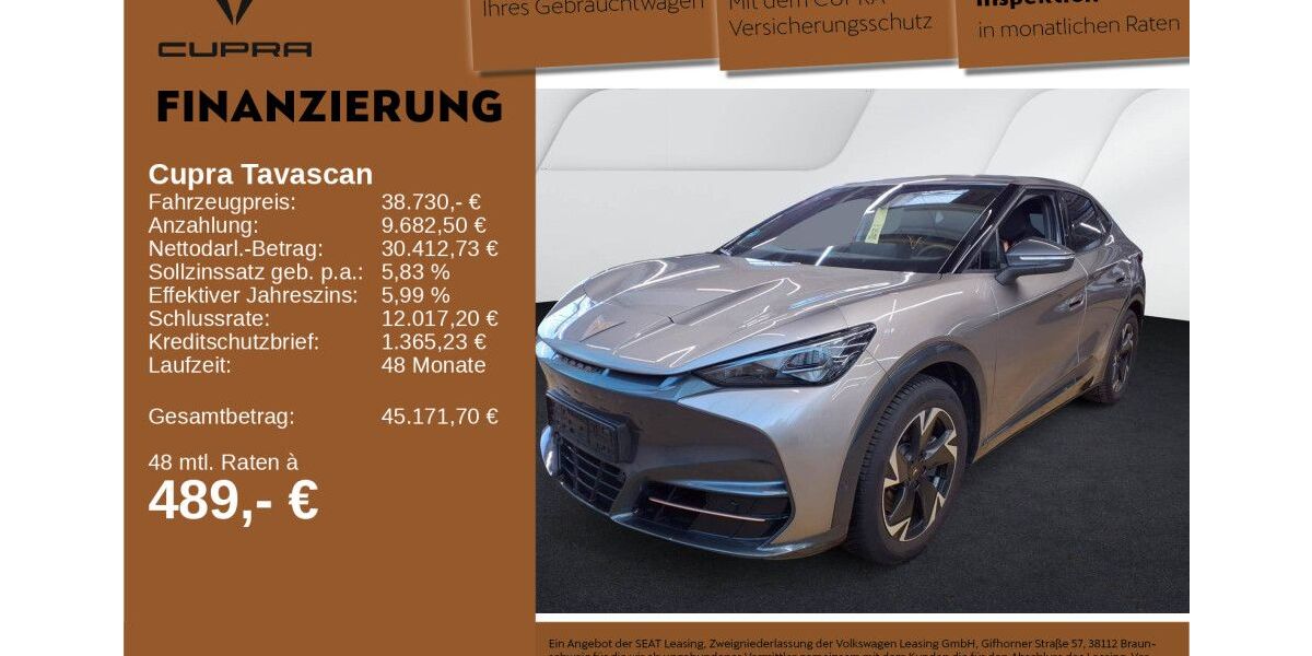 Cupra Tavascan 10.200 km 38.730 &euro; Neu-Ulm 89231