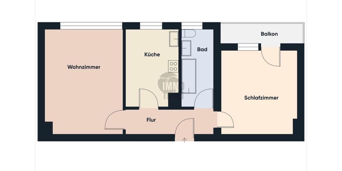 Etagenwohnung Senden - 2 Zimmer, 55 m&sup2;, 189.000&euro; | Angebot:25655821