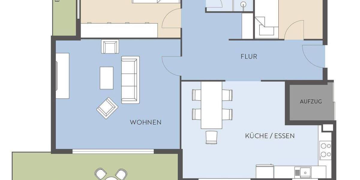Etagenwohnung Erbach - 4 Zimmer, 120 m&sup2;, 545.000&euro; | Angebot:25690867