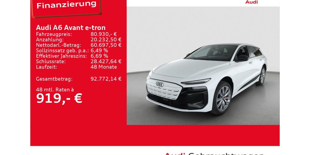 Audi A6 e-tron 9.779 km 80.930 &euro; Ulm 89073