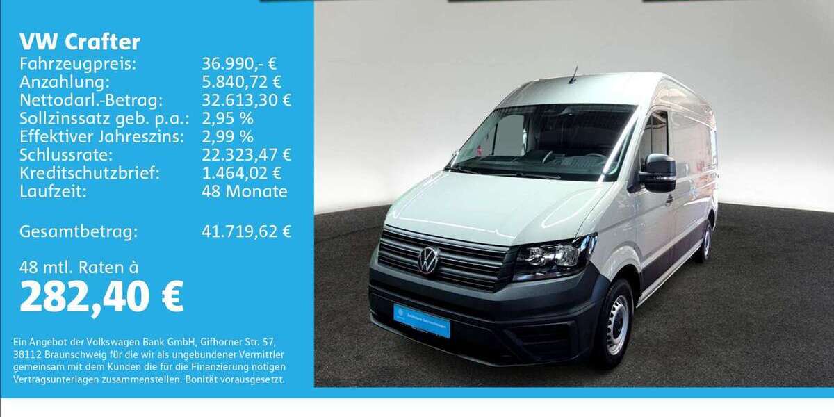 VW Crafter 19.592 km 36.990 &euro; Ulm 89079