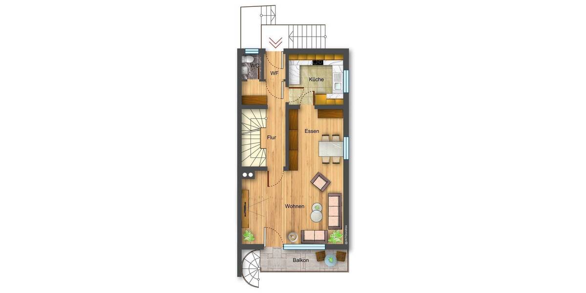 Etagenwohnung Herbrechtingen - 5 Zimmer, 120 m&sup2;, 295.000&euro; | Angebot:26657397