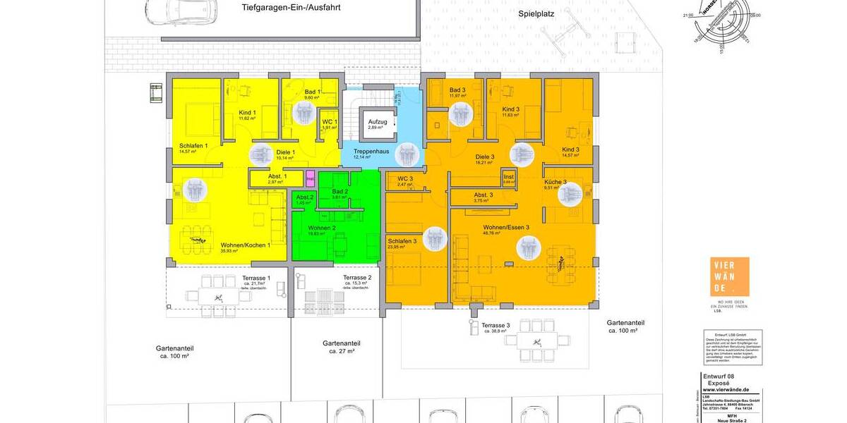 Etagenwohnung Schemmerhofen - 2 Zimmer, 66 m&sup2;, 320.640&euro; | Angebot:25664910