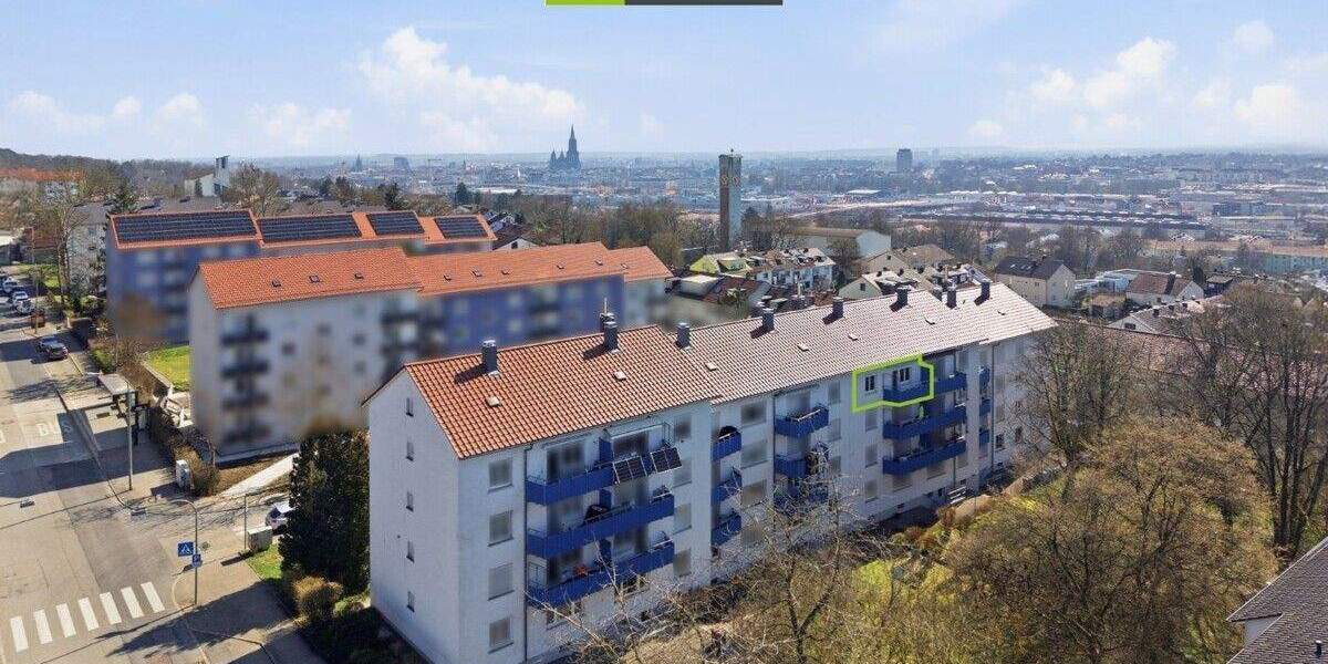 Etagenwohnung Ulm Eselsberg - 3 Zimmer, 68 m&sup2;, 275.000&euro; | Angebot:25938752