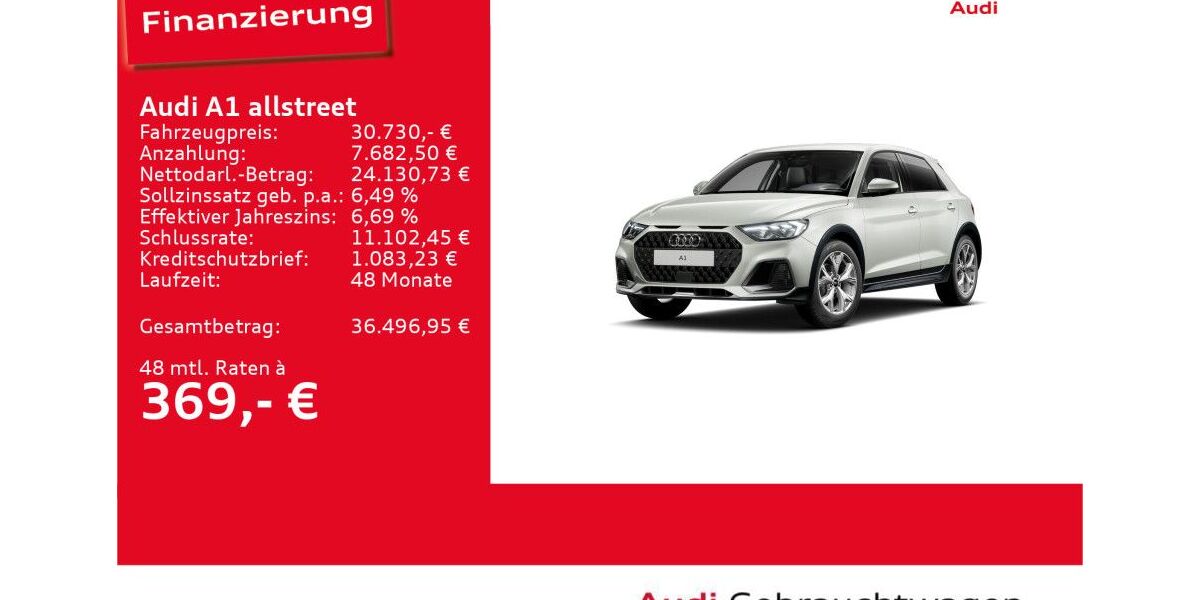 Audi A1 4.345 km 30.730 &euro; Ulm 89073