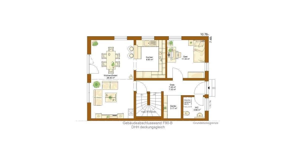 Doppelhaushälfte Rammingen - 5 Zimmer, 122 m&sup2;, 490.600&euro; | Angebot:25774999
